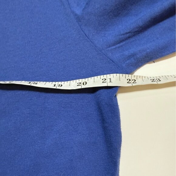 Junk Food Retro Tshirt Long Sleeve Size L Vintage 70s Style Red White Blue Cuff - Picture 9 of 10